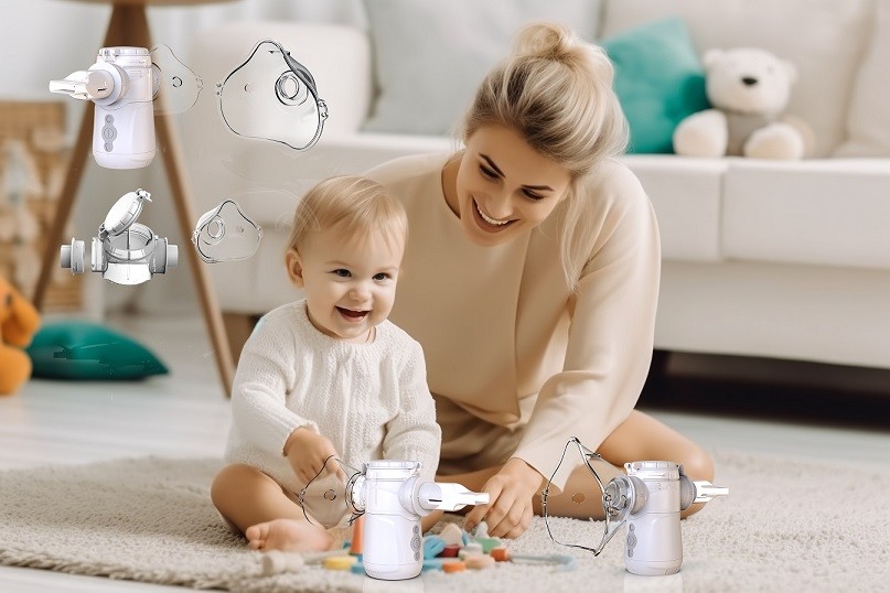 Небулайзер с аккумуляторной батареей и постоянным током USB с регулируемой скоростью