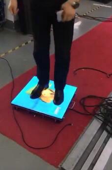 P6.25 LED Light Up Disco Dance Floor Tiles , Portable LED Video Dance Floor