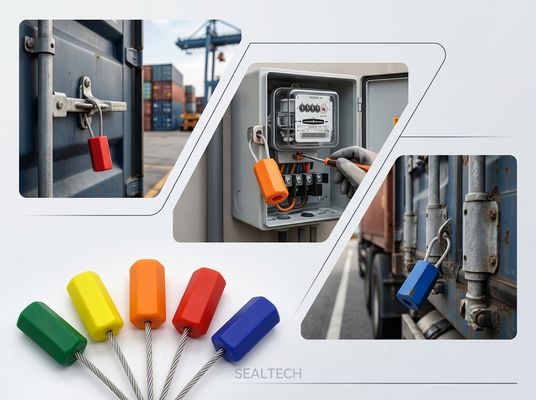 1.8mm High Tensile Steel Cable Security Seal Shipping Container Truck Trailer Meter Box Tamper Evident Lock