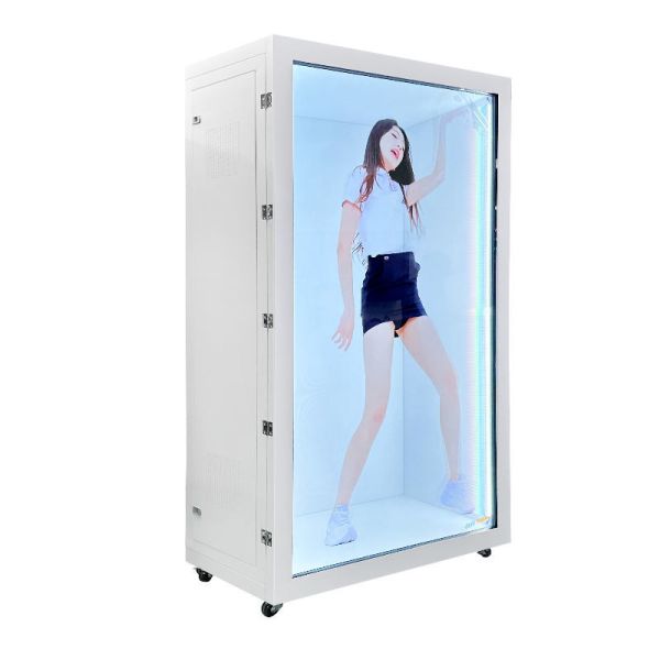 85 inch Indoor 3D Video Holographic transparent display box Lcd showcase Holobox Display Hologram Interactive Cabinet