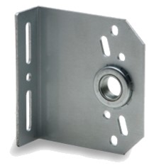 1 Inch Shaft Door Bearing Plate Galvanized Steel Material With 4mm Thickness