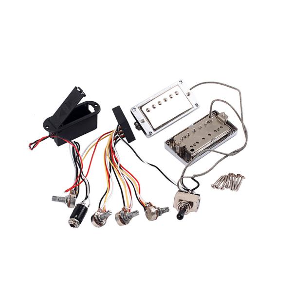 Active Guitar Humbucker Pickup For 6 Strings Gibson Lp Guitar With Metal Cover 3 Way Selector Switch