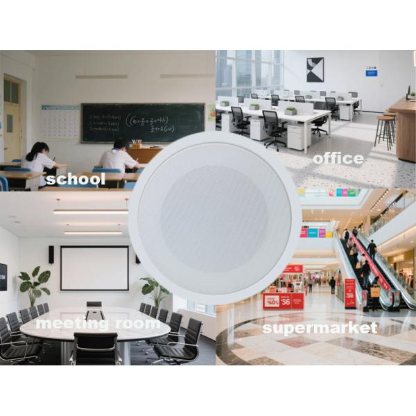 6-inch Full Range Speaker 6W Ceiling Speaker Wholesale Price White Color for Office Hotel Restaurant
