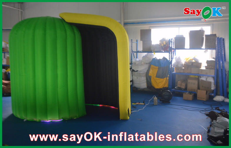 Случай Inflatbale будочки Photot украшений будочки фото зеленый желтый для украшения события