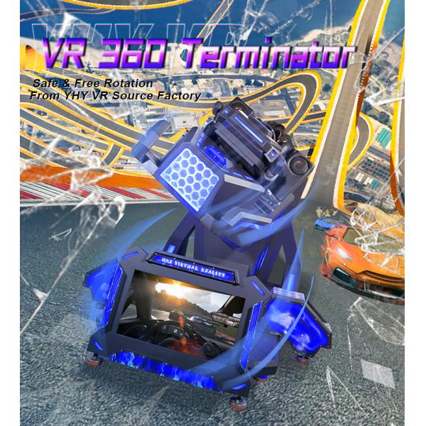 360 Rotating 9D VR Chair Flight Racing Motion Simulator with 32