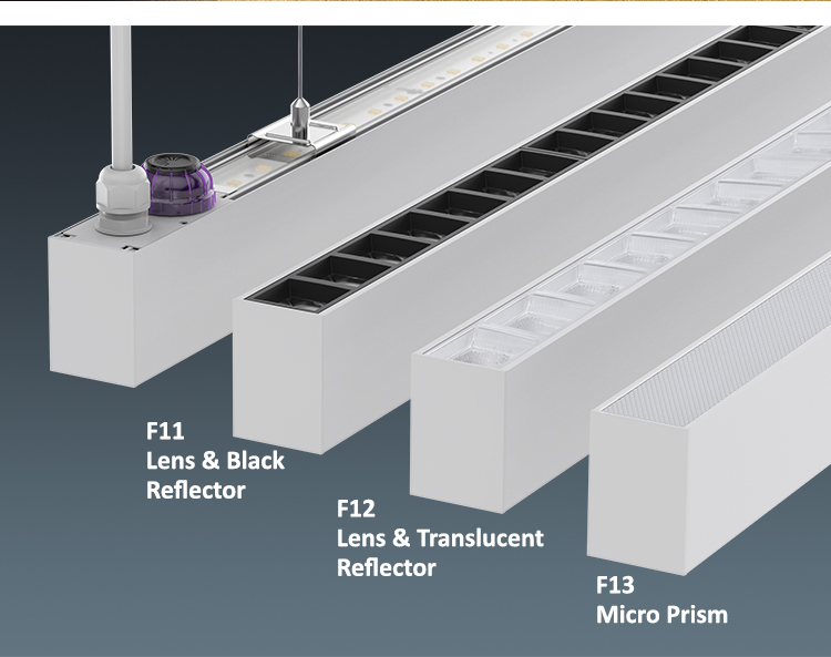 Seamless Linking LED Linear Light with UGR<19 and 5-Year Warranty for Office and Commercial Spaces
