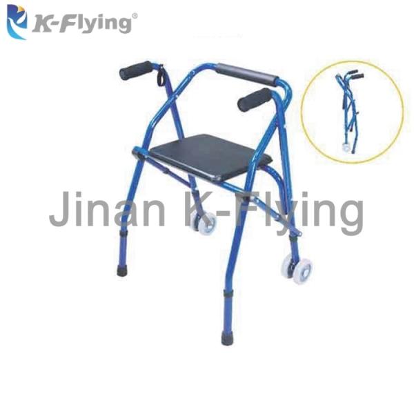 Pessoas idosas médicas ajustáveis do equipamento da reabilitação da altura que dobram Rollator de passeio