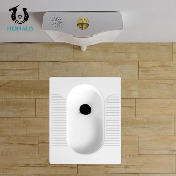 S Trap Commercial Hindware Squatting Pan Toilet Anti Blocking