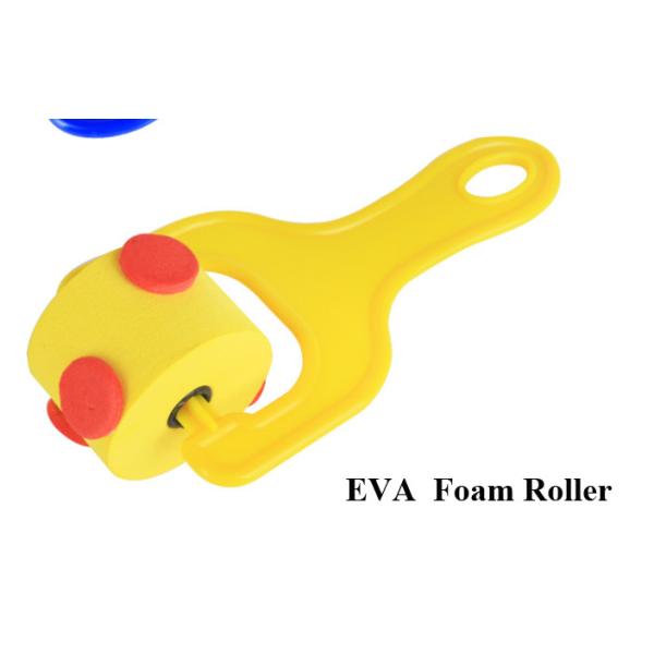 Kids DIY Hobby Acrylic Watercolor Painting Art Craft Plastic Handle Foam Paint Roller mini Sponge stamp roller brush