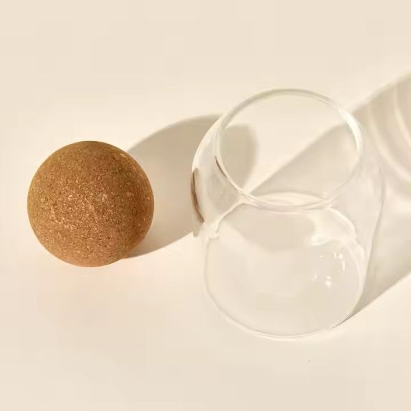 Handmade Borosilicate Glass Candle Cup Oval Cylinder Empty Glass Candle Jar