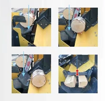 El procesamiento de leña se hace fácil con este divisor de leña de gasolina