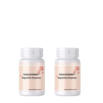 Capsulas de suplemento de enzimas digestivas à base de plantas para digestão e absorção óptima de nutrientes