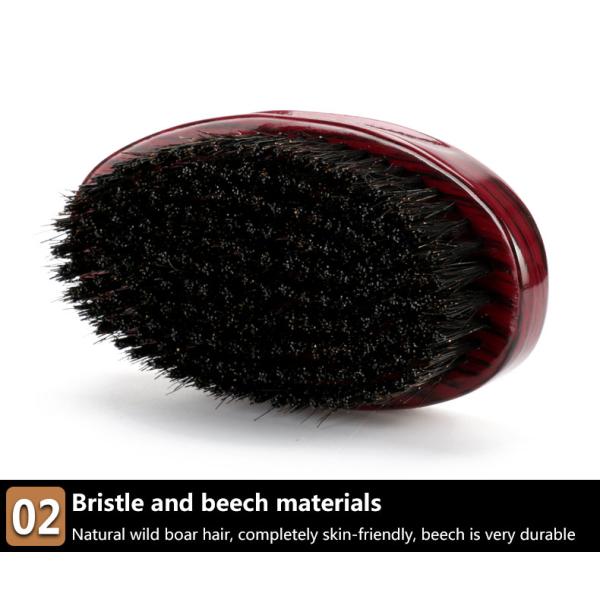 Персонализированная деревянная ручка волновая щетка Красная изогнутая пальмовая средняя щетка для волос