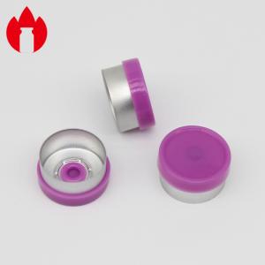 da injeção lisa roxa da flange de 13mm tampões de vidro farmacêuticos do tubo de