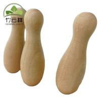 Family Friends Wooden Balance Toy Rubber Wood Wooden Bowling Game