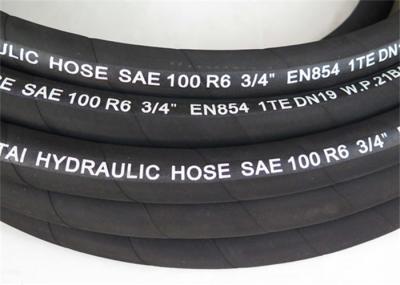 Rubber ISO9001 1/4inch Reinforced Hydraulic Hose , Wire Reinforced Hose