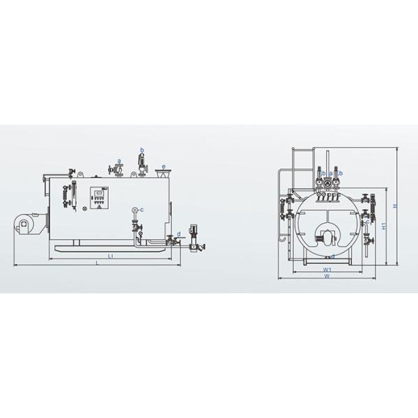 Pre Purge 1MPa Natural Gas Oil Fired Steam Boiler