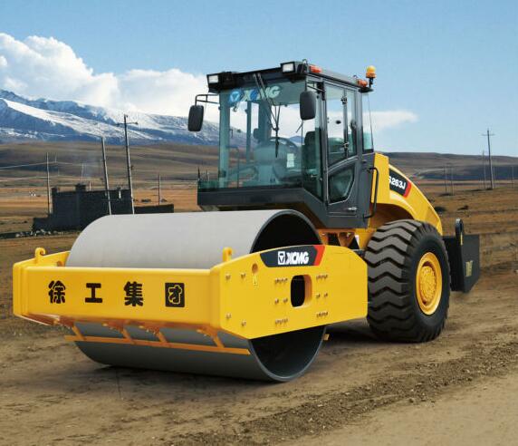 26 Ton Road Maintenance Machinery Roller Official XS263J Single Drum Vibratory Roller