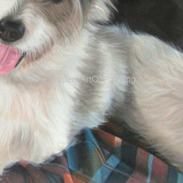 Pet Custom Oil Painting Portraits Personalized Dog Portrait Painting Unique Gift