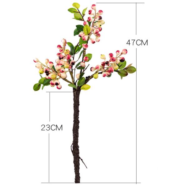 Christmas Berry Stem Artificial Plants Red and Blue Berries for All Festivals Occasion
