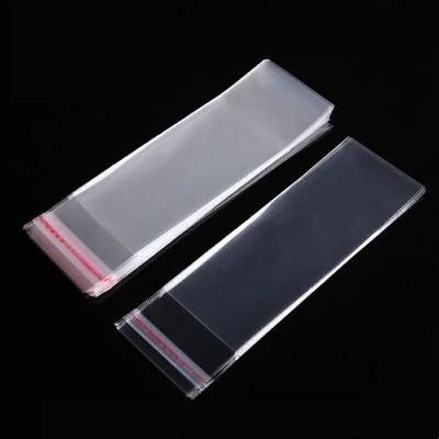 Width 6cm 12 Lengths Transparent Cellophane Clear Polybag OPP Plastic Self Adhesive BOPP Bag Small MOP Accept Custom Printing