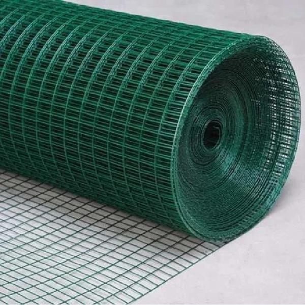 12 Gauge Vinyl Coated Welded Wire Fencing with Galvanized Steel Wire 3.7-50m Length