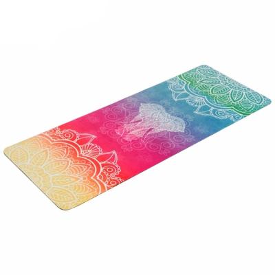 Portable Suede Exercises Mat, Gymnastics Mats, Suede/ Microfiber surface Yoga mats, Color printed yoga mat manufacture