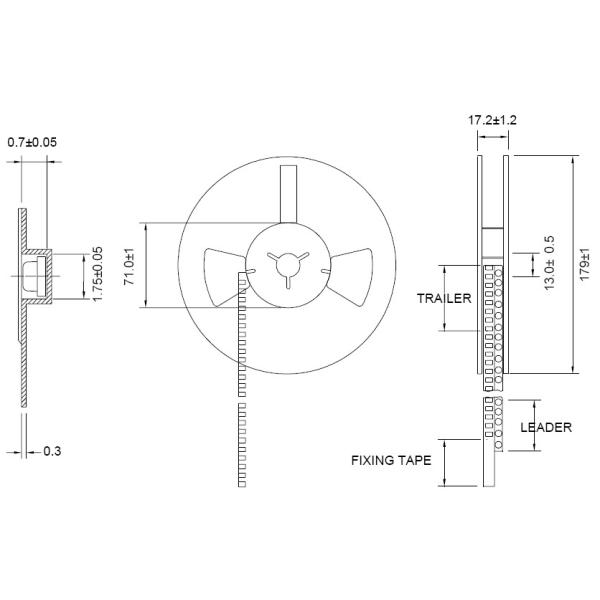 0.60Mm Height 0603 Package Multi color Chip LED Hyper Red and Super Yellow Green