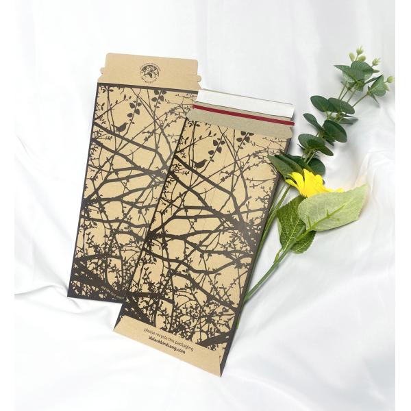 Convenient and Durable Delivery Package Recycled Kraft Expandable Rigid Mailer for Books