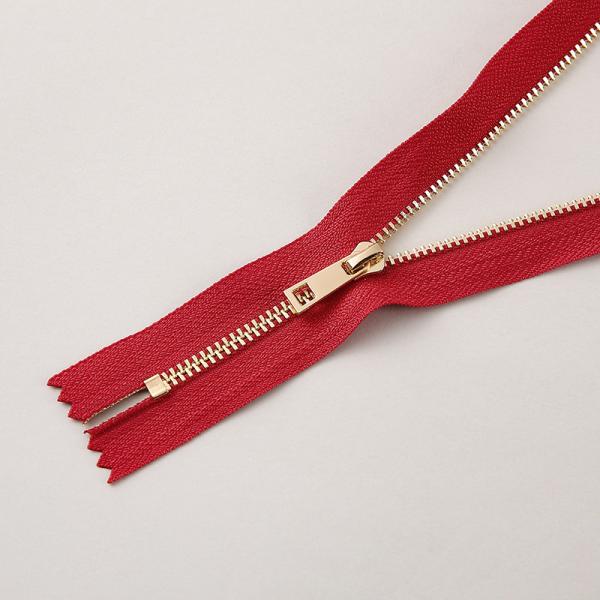 Compact #3 Metal Close End Zipper For Jeans Polished Finish Eco Friendly