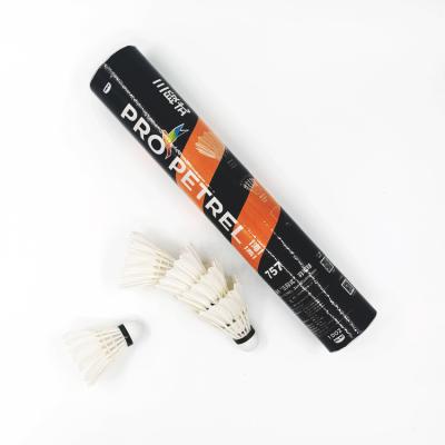 Pro Petrel 757 Shuttlecock Badminton Natural Goose Feather Birdie