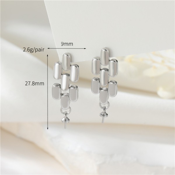 14K Gold Plated Fashion Jewelry Earrings Accessories Round Heart Shape Earrings DIY Women's Hand Shape Earrings