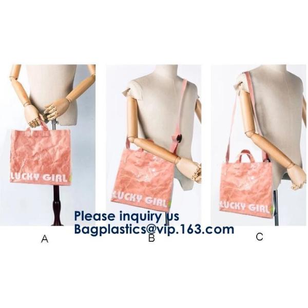 Tyvek Reversible Reusable Shopping Tote Beach Pool Travel Bag Ultra Soft FOLDABLE Material,Reusable Grocery Bag, Easily