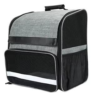 Expandable Pet Carrier Bag Airline Approved Pet Travel Carrier Backpack For Hiking