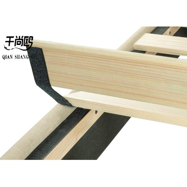 Low Key Linen Upholstered Full Size Bed 2m X 2m Breathable Overall Disassembly / Assembly