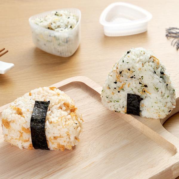 Triangular plastic sushi rice ball mold