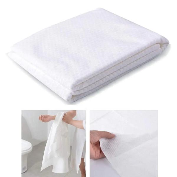 Hotel Antibacterial Spunlace Towel , Bathroom Disposable Guest Hand Towels