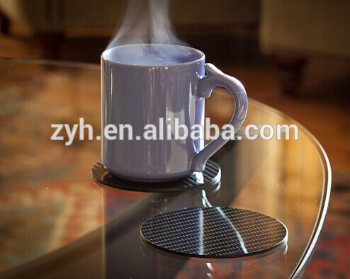 Square Carbon Fiber Drink Coaster