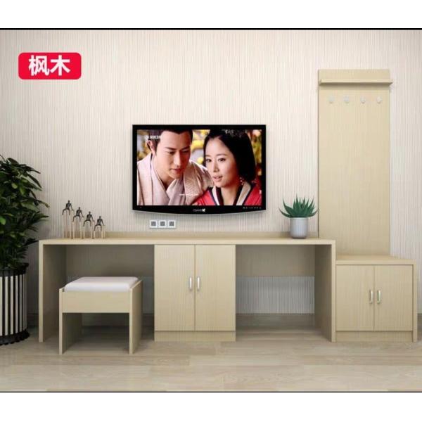 Modern Design Hotel Bedroom Furniture TV Table Cabinet Solid Wood Material
