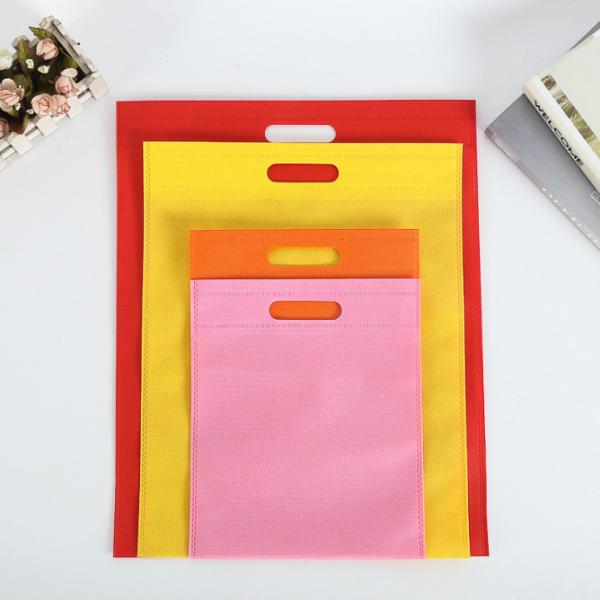 Wholesale Different Size Available Rainbow Colors 65gsm Enviroment Friendly Resuable Non Woven Gift Bag