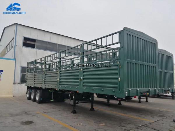 Trabalho do transporte de Semi Trailer For da cerca do leito do recipiente 50T de 20FT