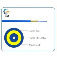 FTTH câble en fibre optique intérieure mode unique 2 4 6 8 12 24 noyau GJFJV étroitement couvert Aramid tensile PVC veste extérieure