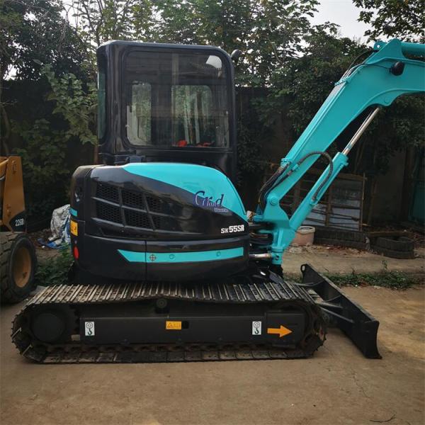SK55SR Crawler Excavator Kobelco 5ton Mini Digger с резиновыми обувью в Шанхае