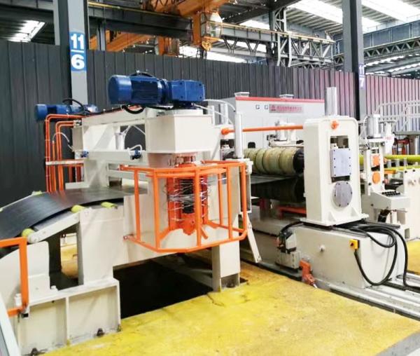 Hydraulic 15kw 3x1350mm Steel Coil Slitting Machine With Recoiler