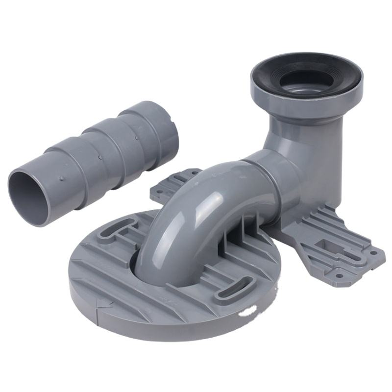 Modern Bathroom PVC Toilet Relocation Kit Garbage Drain Pipe Easy Installation Super Thickened Reinforced Leak-Proof