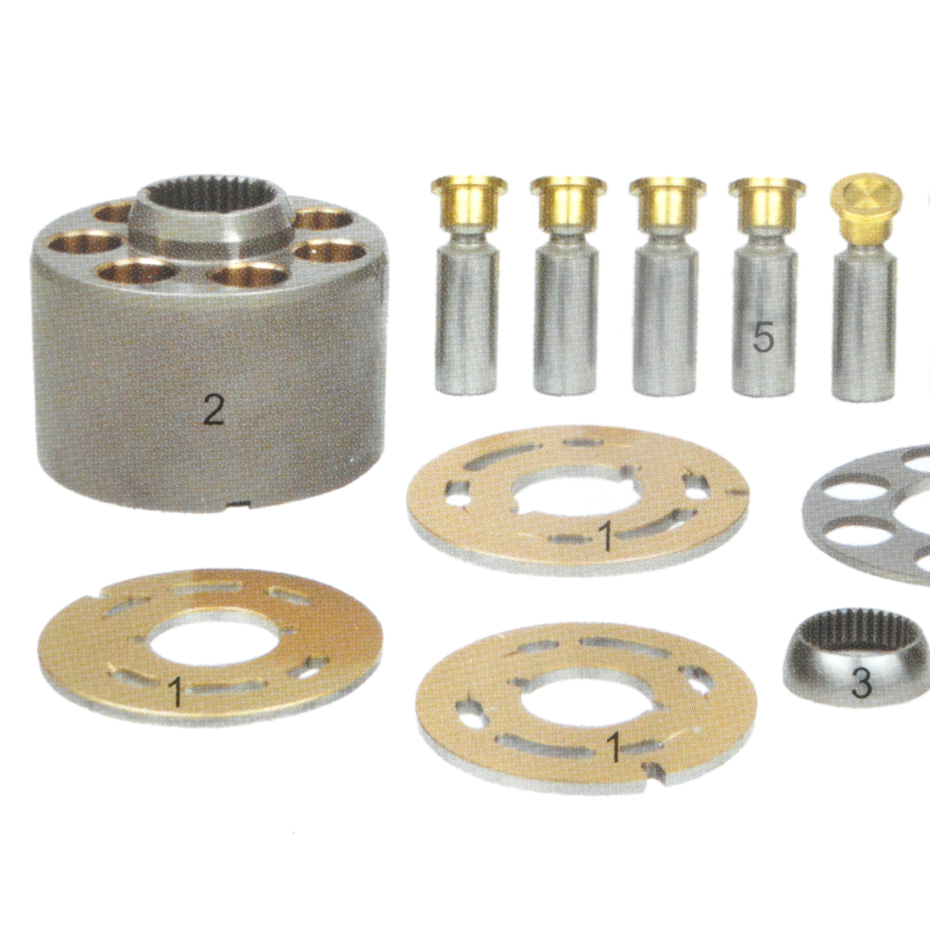 Excavator Hydraulic Spare Parts K7V63 SK140-8 SK130-8 SK138 SH120A5 Hydraulic Pump Cylinder