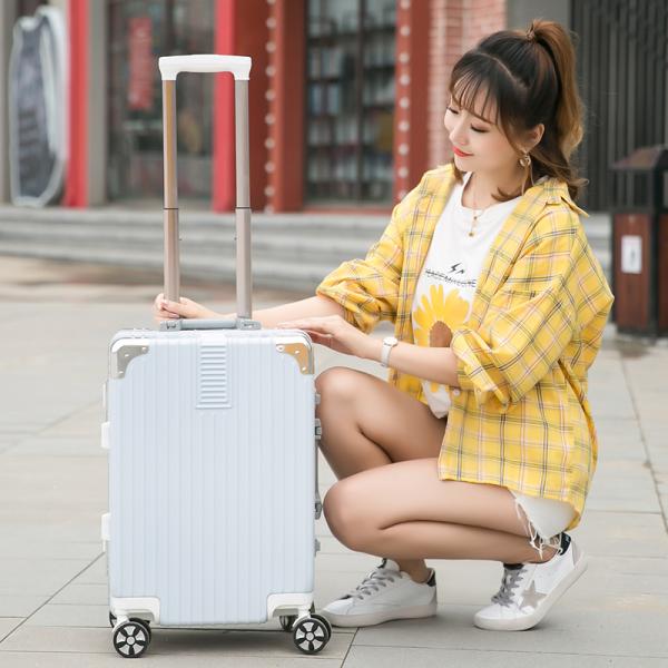 902 Aluminum Frame Lock Luggage, Trolley Case, 20-inch Combination Lock Case, Carry-on Luggage