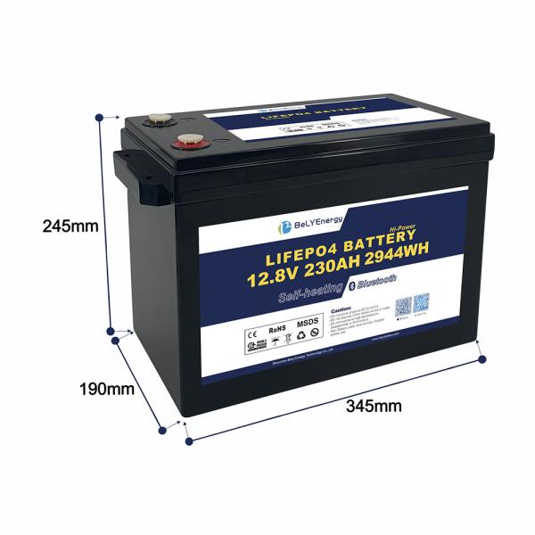 12V 230AH RV Battery With BT And Self-Heating and communications
