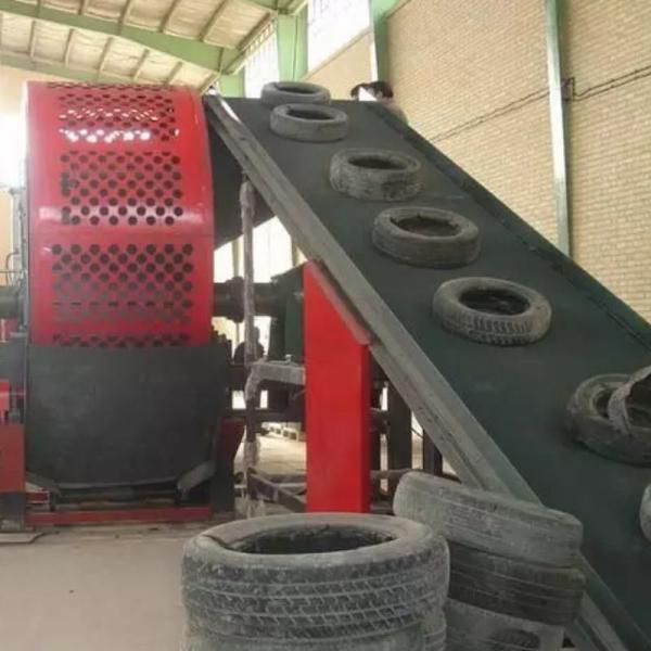 Automatic Motor Bicycle Tires Shredder for Wheels Tires and Accessories at 380V Voltage