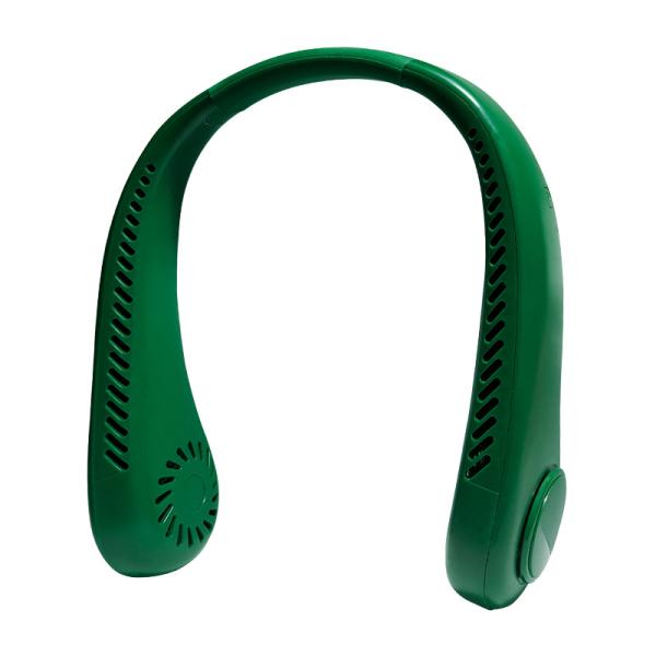 Silk Screen Printed Hotel Neck Fan Rechargeable Portable Cooling Fan for Outdoor